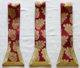Spanish Antique Red High Mass Set of Vestments 7432